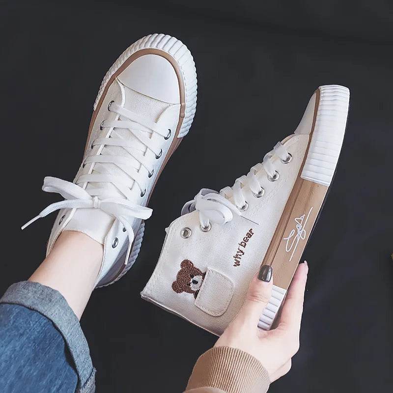 Buy Center Women's Canvas Sneakers - Cute, Versatile & Comfortable - Buy Center UK
