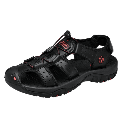 Buy Center Genuine Leather Men’s Sandals - Leisure Beach Slippers - Buy Center UK