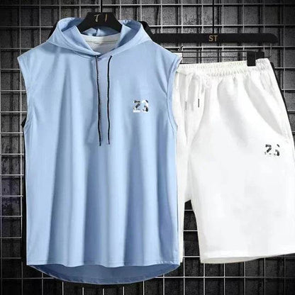 Buy Center Men's Summer Two Piece Set - Casual T-Shirt & Shorts - Buy Center UK