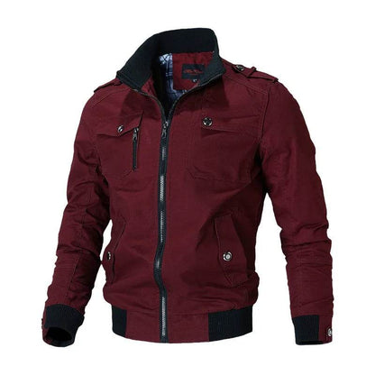 Buy Center Large Size Men's Cargo Jacket - Casual Military Style - Buy Center UK