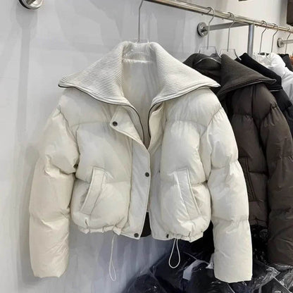 2023 Winter Women's Knitted Collar Down Jacket - Chic & Warm Style - Buy Center UK