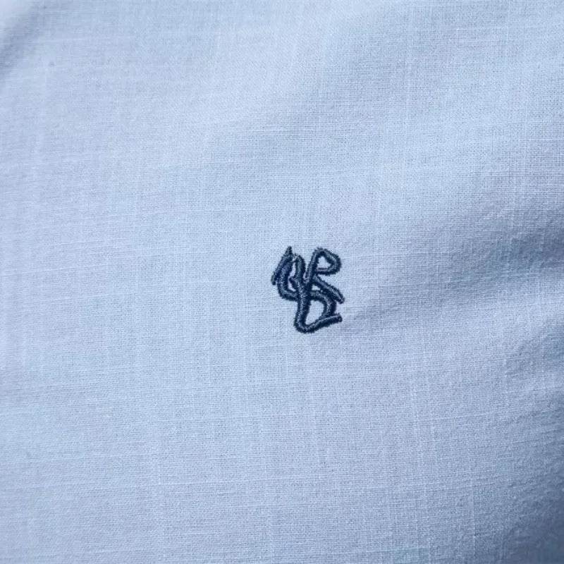 Buy Center Men's Fashion Business Shirt - Cotton Linen Long Sleeve - Buy Center UK