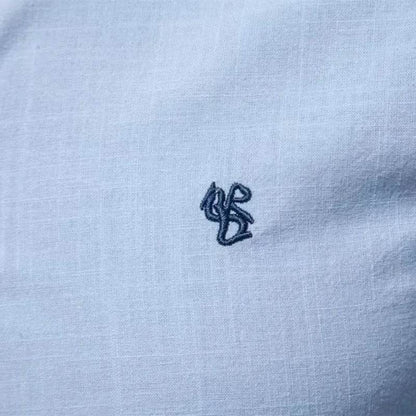 Buy Center Men's Fashion Business Shirt - Cotton Linen Long Sleeve - Buy Center UK