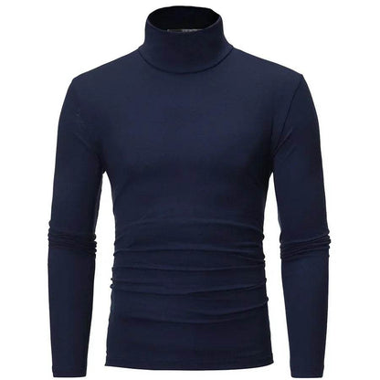 Buy Center Spring Thin Men Turtleneck Sweater - Stylish Black Pullover - Buy Center UK