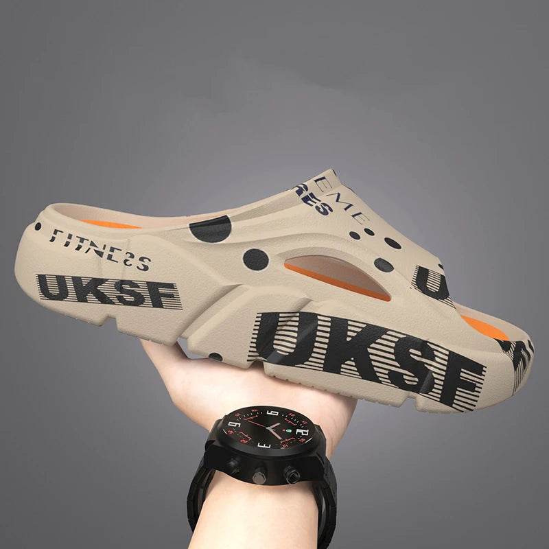 Buy Center Summer Men's Slippers - Non-Slip Thick Platform Sandals - Buy Center UK