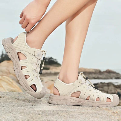 Buy Center Men's Genuine Leather Sandals - Casual Beach Shoes - Buy Center UK