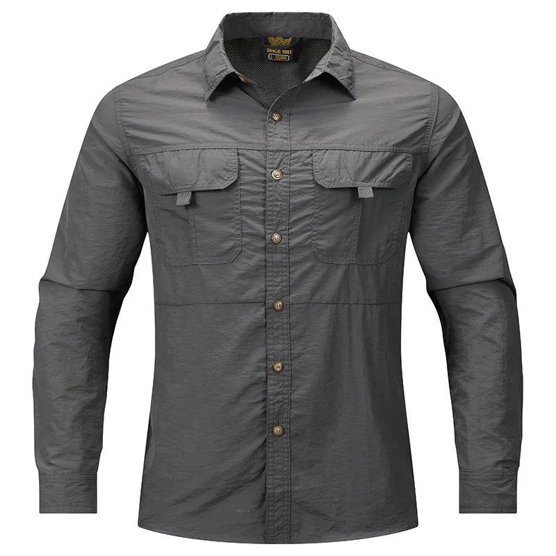 Buy Center Men’s Breathable Jogger Shirts - Quick Dry & Multi-Pockets - Buy Center UK