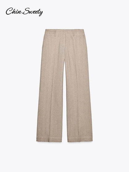 Buy Center Women's Casual Jacket Pant Set - Cropped Top & Trousers - Buy Center UK