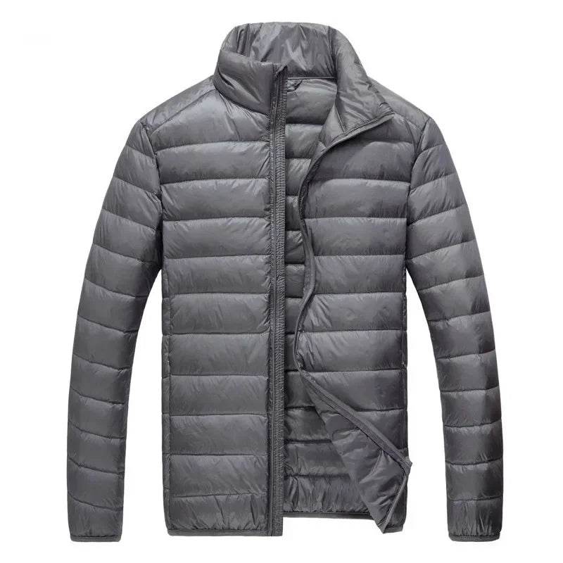 Buy Center Slim Fit Down Jacket - Lightweight Solid Color for Men - Buy Center UK