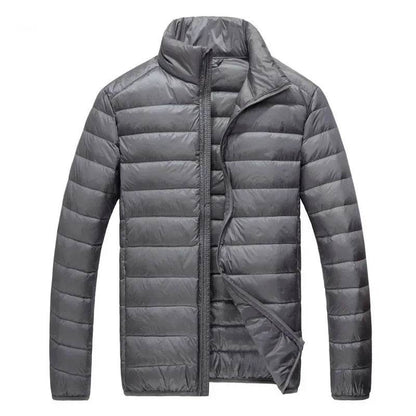 Buy Center Slim Fit Down Jacket - Lightweight Solid Color for Men - Buy Center UK
