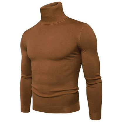 Buy Center Men's Black Turtleneck Sweater - Warm Slim Fit Autumn Top - Buy Center UK