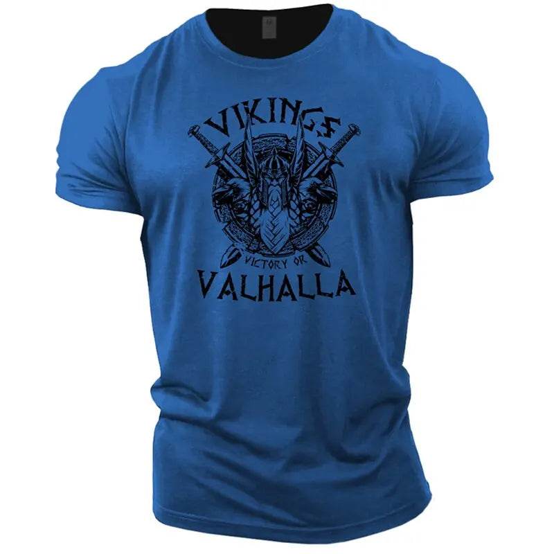 Summer Viking 3D Printed Men's T-shirt - Quick Dry & Casual Style - Buy Center UK