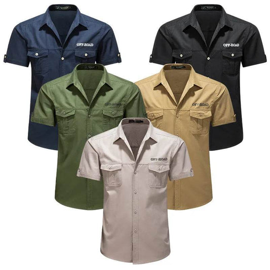 Buy Center Army Green Men's Casual Shirt - Breathable Cotton Style - Buy Center UK