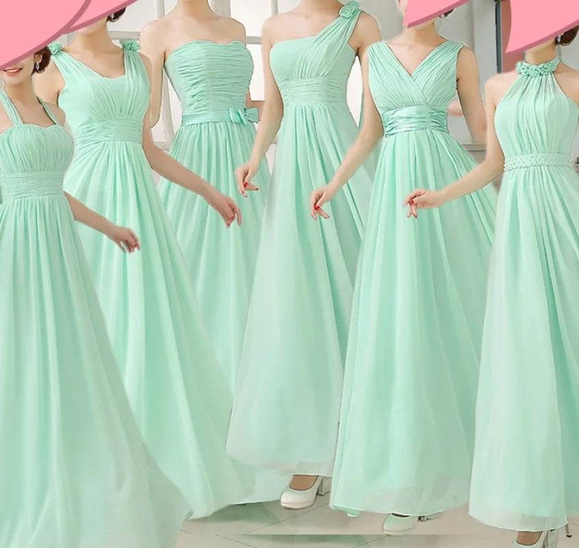 Customized Lilac Purple Bridesmaid Dress - Elegant Chiffon Gown - Buy Center UK