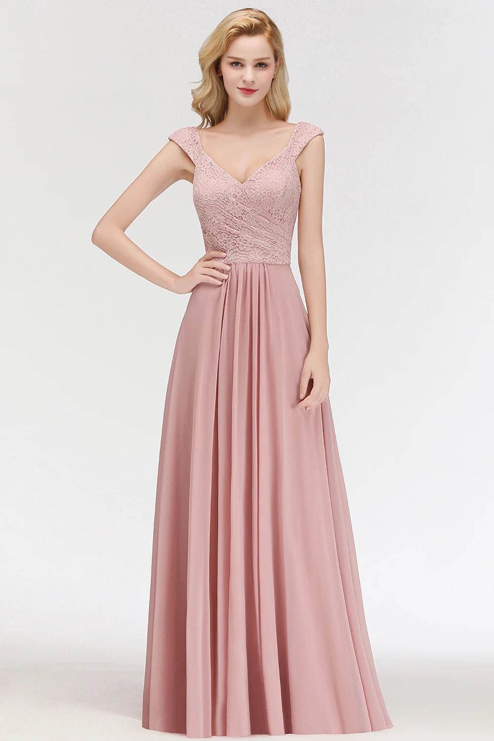 BABYONLINE Sweetheart Neckline A-line Bridesmaid Gown - Chiffon Elegance - Buy Center UK