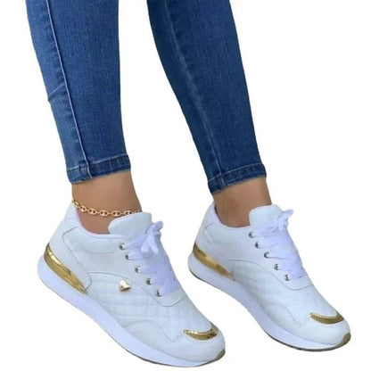 2025 Women's Mesh Sneakers - Lightweight Lace-Up Patchwork Shoes - Buy Center UK