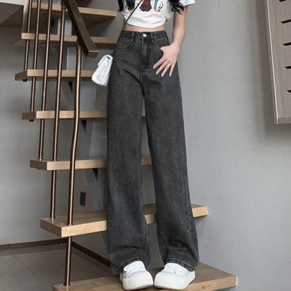 Buy Center Vintage Wide Leg Jeans - High Waist Fashion Trousers - Buy Center UK