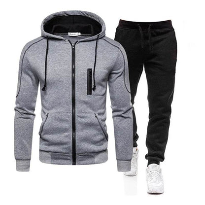 Buy Center 2024 Men’s Tracksuit - Warm Double Zipper Jacket & Pants - Buy Center UK