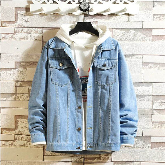 Buy Center Men's Denim Jacket - Casual Bomber Plus Size 5XL - Buy Center UK