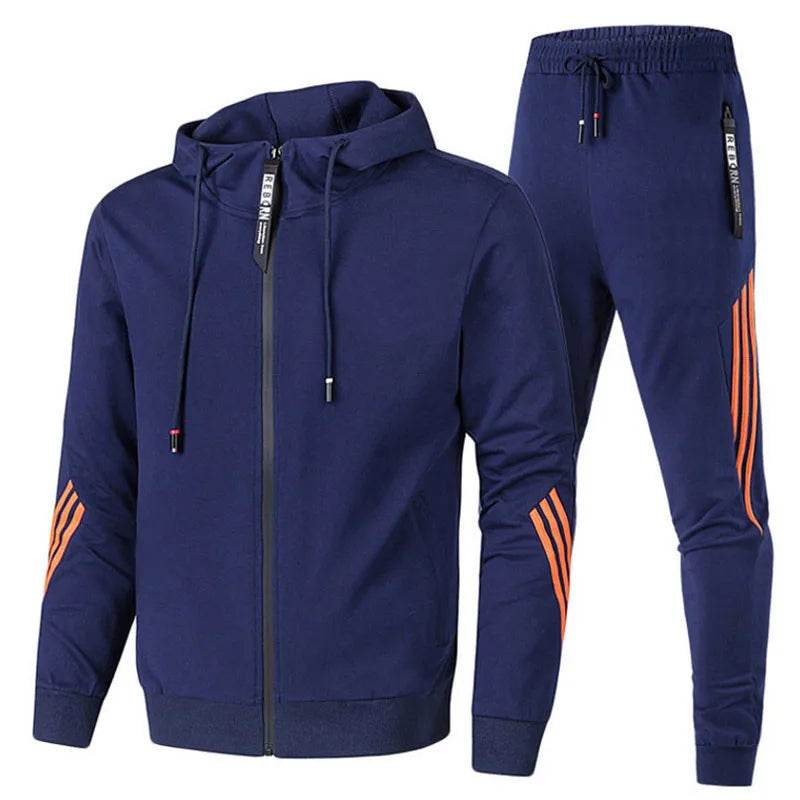 Buy Center Men's Sports Set - Casual Zipper Jacket for Active Wear - Buy Center UK