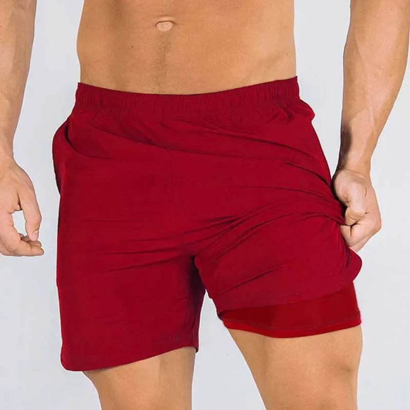 Buy Center Men's 2-in-1 Running Shorts - Quick-Drying Gym Wear - Buy Center UK