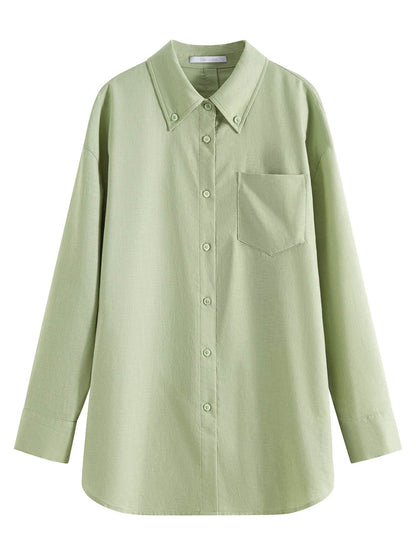 FSLE Women’s Summer Cotton Linen Shirt & Shorts Set - Casual Elegance - Buy Center UK