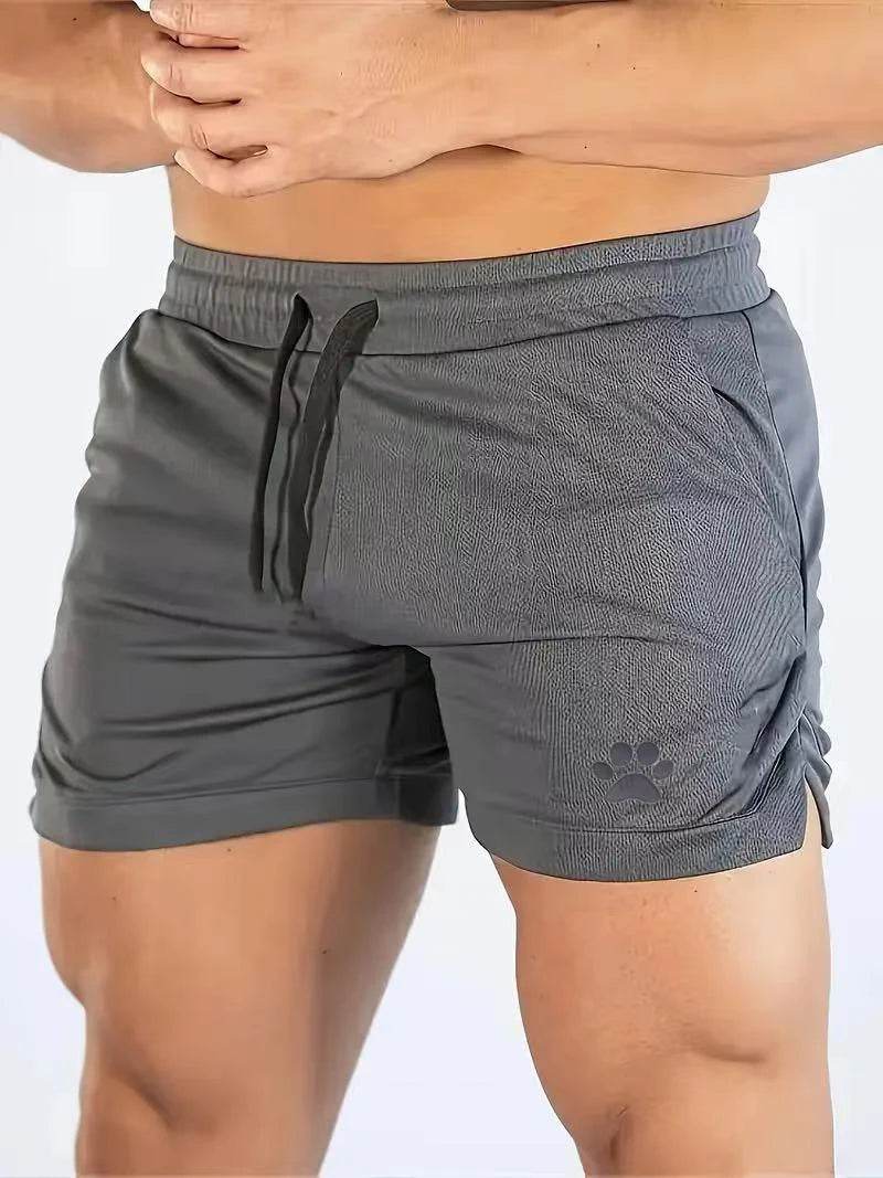 Men's Bear Paw Print Casual Shorts - Perfect for Summer Activities - Buy Center UK