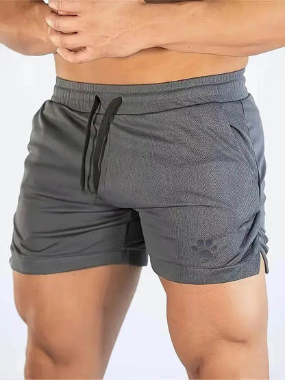 Men's Bear Paw Print Casual Shorts - Perfect for Summer Activities - Buy Center UK
