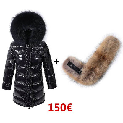 Maomaokong Women’s Winter Jacket - Real Fur Collar, Duck Down Lining - Buy Center UK