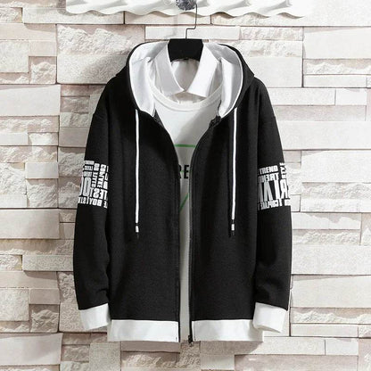 Buy Center Men's Hooded Cardigan Sweatpants Set - Casual Spring Outfit - Buy Center UK