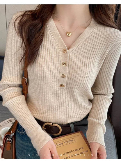 Buy Center Women’s Knitted Pullover Sweater - Casual Slim Fit Style - Buy Center UK