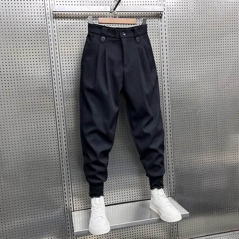 2024 High Waist Harlan Suit Pants - Loose Fit for Men’s Style - Buy Center UK