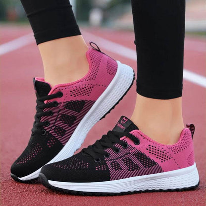 Buy Center Women's Fashion Platform Sneakers - Stylish Running Flats - Buy Center UK