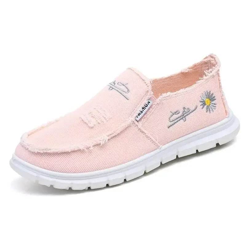 Buy Center Beijing Canvas Shoes - Comfortable Laced Slip-On Sneakers - Buy Center UK