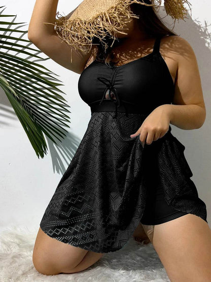 Buy Center Plus Size 2 Piece Beach Dress Swimsuit for Women - Buy Center UK
