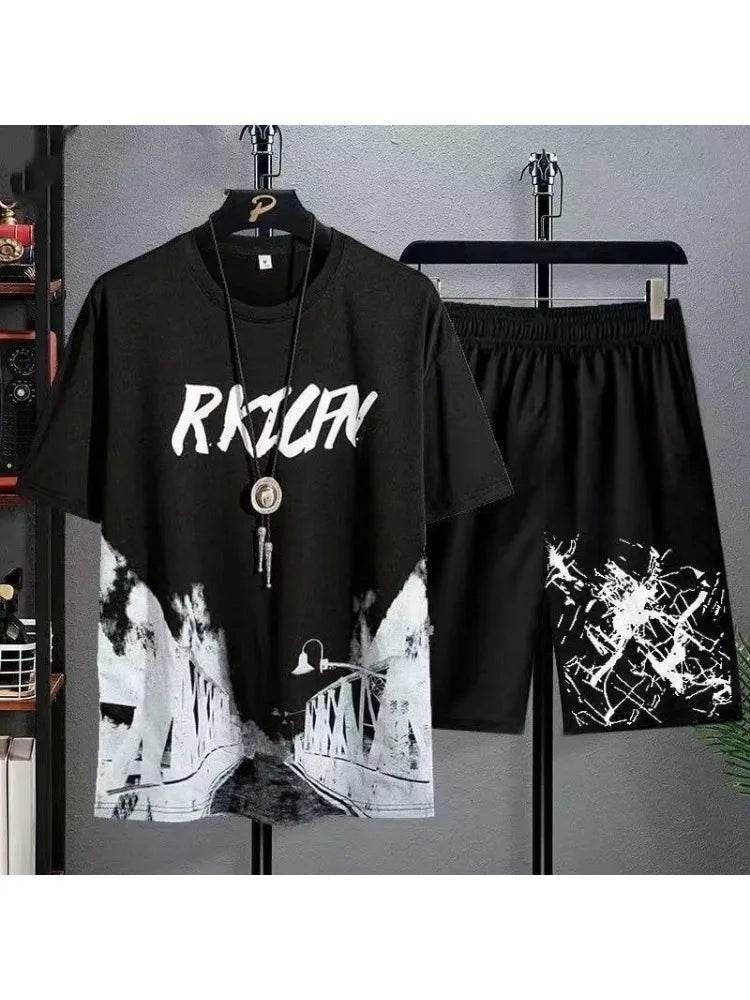 Buy Center Men's Summer Sports Set - Breathable T-Shirt & Shorts - Buy Center UK