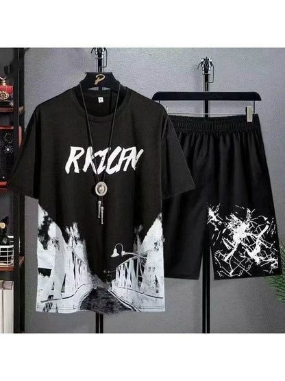Buy Center Men's Summer Sports Set - Breathable T-Shirt & Shorts - Buy Center UK