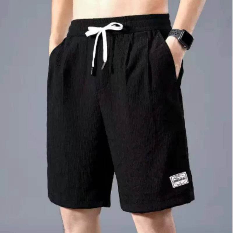 Buy Center Men's Summer Ice Silk Shorts - Breathable & Loose Fit - Buy Center UK