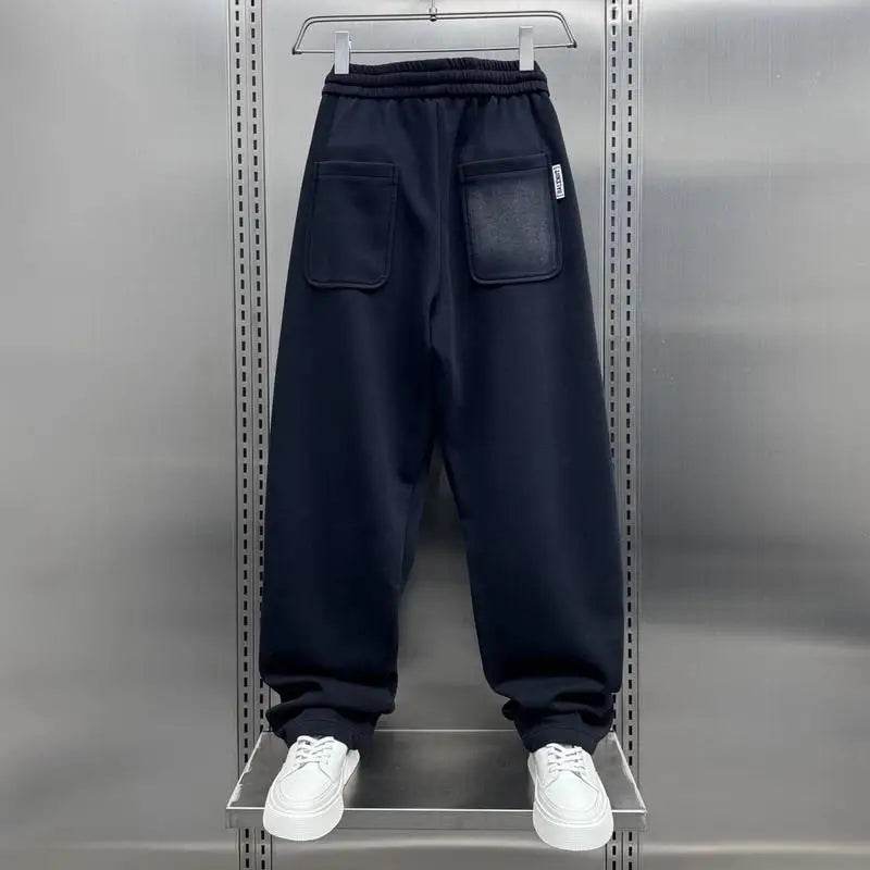 Buy Center Black Casual Straight Pants - Luxury Jogger Sweatpants - Buy Center UK