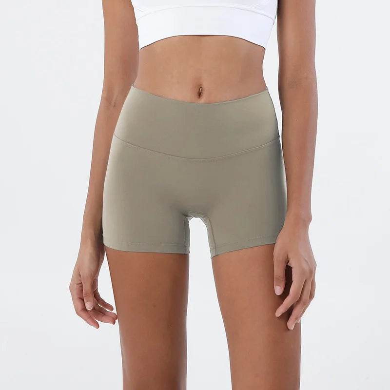 GymHUB High-Waisted Yoga Shorts - Quick-Drying, Hip Lifting Fit - Buy Center UK