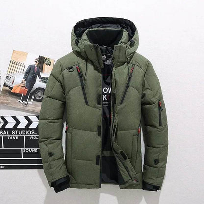 Buy Center Men's Winter Hooded Puffer Jacket - Windproof & Warm - Buy Center UK