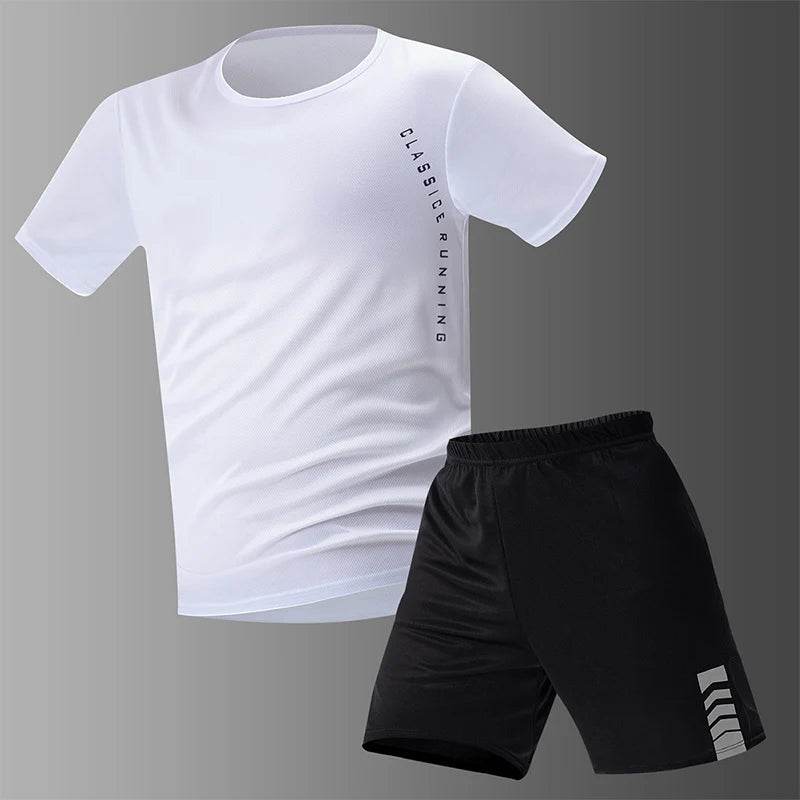 Buy Center Plus Size Men's Quick-Drying Shorts Suit - T-Shirt & Shorts - Buy Center UK