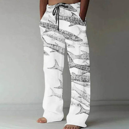 Buy Center Men's Loose Casual Sports Pants - 3D Lizard Pattern - Buy Center UK