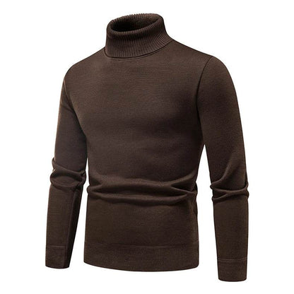 Buy Center Men's Turtleneck Sweater - Cozy Solid Color Casual Knit - Buy Center UK