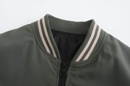 Buy Center Men's Color Contrasting Baseball Jacket - Casual Spring/Fall - Buy Center UK