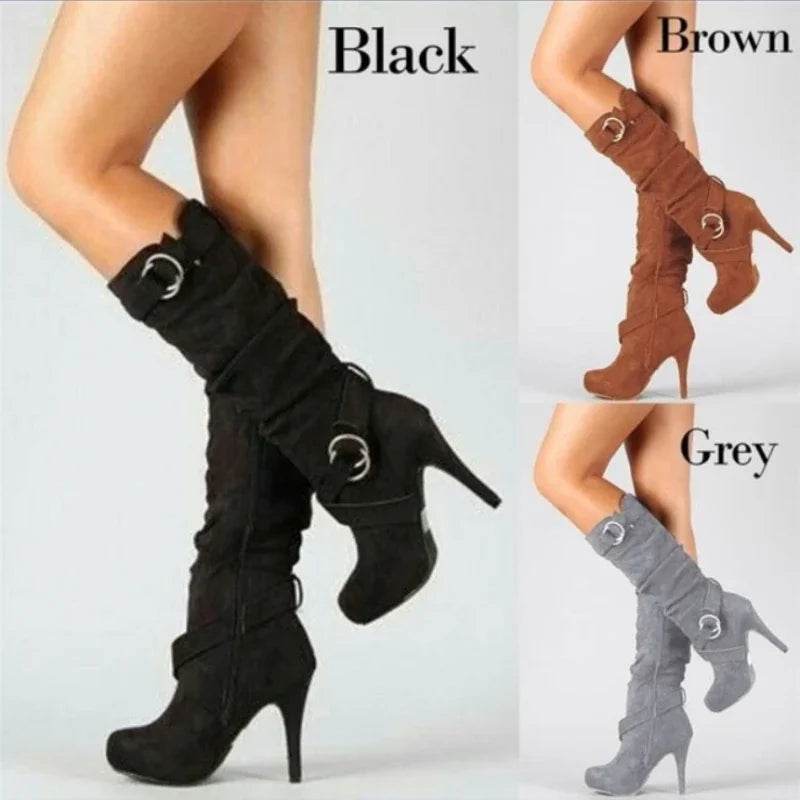 2023 Women’s Retro Over The Knee Boots - High Heel & Platform - Buy Center UK