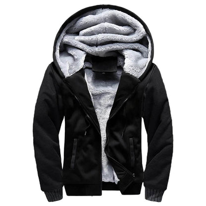 Buy Center Men's Fleece Jacket - Thick Hooded Coat for Winter - Buy Center UK