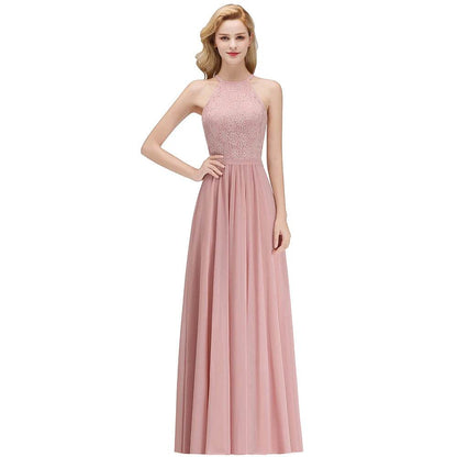 Buy Center Chiffon A-line Bridesmaid Dress - Sexy Halter Neckline - Buy Center UK