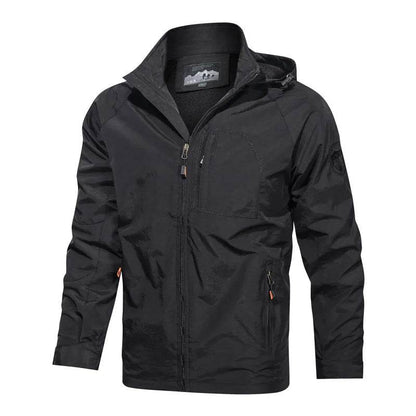 2025 Spring Thin Windbreaker Jacket for Men - Lightweight, Hooded Design - Buy Center UK