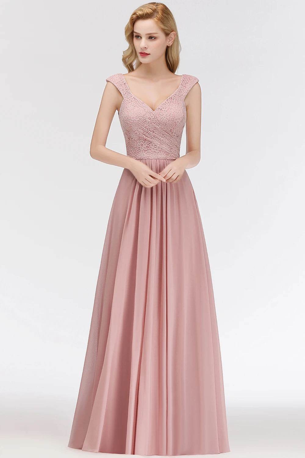 BABYONLINE Sweetheart Neckline A-line Bridesmaid Gown - Chiffon Elegance - Buy Center UK